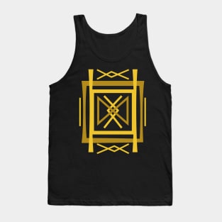 Magic runes  Mystical geometry sign  Alchemy mystical symbol Tank Top